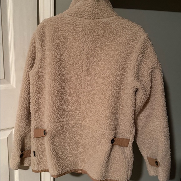 Patagonia Divided Sky Oatmeal Sherpa Fleece Jacket - Medium - Picture 2 of 7